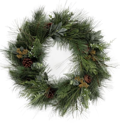 Viv! Home Luxuries Kerstkrans met Dennenappels - groen - Ø60cm