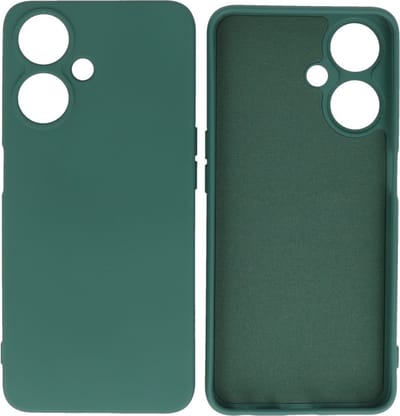 Hoesje Geschikt voor de Oppo A59 5G - Fashion Backcover Hoesje - Colorful Telefoonhoesje - Donker Groen