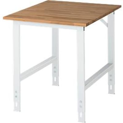 RAU werktafel, beuken blad, B 750 x D 1000 x H 760-1080 mm