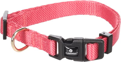 Flamingo - Hond Halsband Noekie Roze XS 20-35cm 10mm
