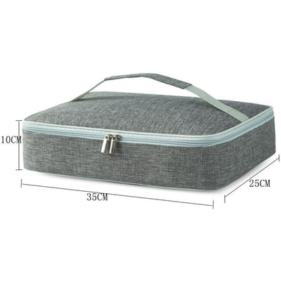Vierkante Stijlvolle Thermische Lunchtas Lichtgewicht Lekvrij Picknick Voedseldrager Geïsoleerde Koeltas Bento Box Tasjes voor Volwassenen Kinderen