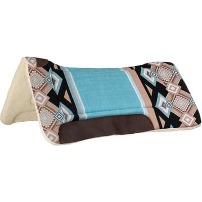 Dressuurzadeldoek voor paard met synthetische wolvulling Pool's Western