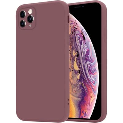 ShieldCase Hoesje geschikt voor Apple iPhone 11 Pro Max vierkante silicone case - Purple Grape - Stijlvolle Beschermcase - Uniek Vierkant Design - Lichtgewicht en Duurzaam Hoesje - Flexibele Telefoonbescherming