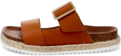 Bernie Mev Eleanor - Damesschoenen muiltjes - Tan-Leder
