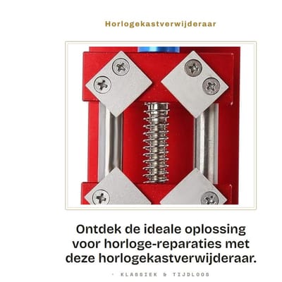 Dailygoods- Horlogekastverwijderaar roestvrij staal - Horloge opener - Gereedschap voor horlogemakers - Multifunctioneel - Onderhoud horloges - Eenvoudig te gebruiken