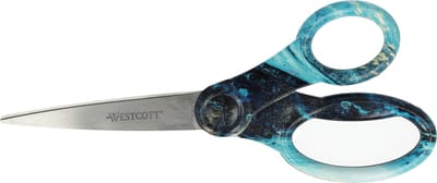 Westcott schaar - Trendsetter - 20,4 cm - RVS - Lichtblauw/donkerblauw - AC-E38081-BL