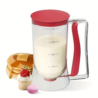 Beslagverdeler Rood - Eerste generatie - Handheld - 900ml - Bakgereedschap