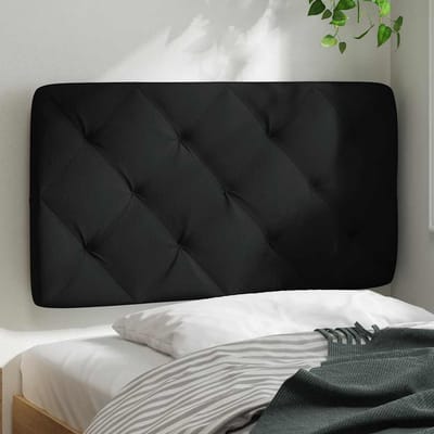 vidaXL - Hoofdbordkussen - 80 - cm - stof - zwart
