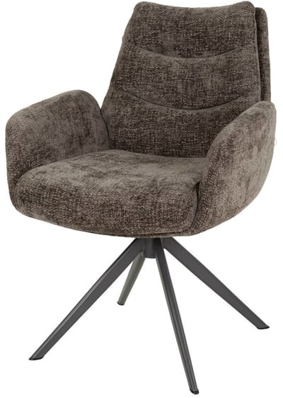 AnLi Style Armstoel lounge Rich Taupe - set van 2