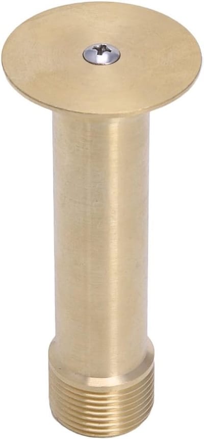 Hemisferische Fonteinspuitkop van Messing voor Vijver, 1/2" en 3/4" Aansluiting, Waterdecoratie en Tuinaccessoire