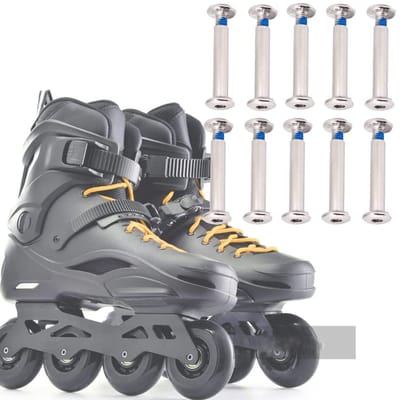 Dailygoods- Schaatsen Schroeven 10 stuks - Vervangingsschroeven - 31mm/36mm - IJzer - Geschikt voor nagelschaatsen - Inclusief gereedschap - Inline Skate Schroeven