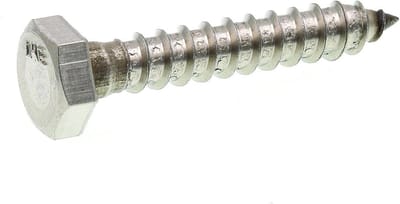 Lag schroefbout - Zeskantbout Hout - Zware bevestiging - Zelfsnijdend - 1/4" X 1-1/2" - Roestvrij staal
