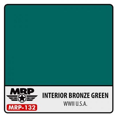 Mr. Paint MRP-132 - WWII US - Interior Bronze-Green – 30 ml verf voor Airbrush & Detailwerk
