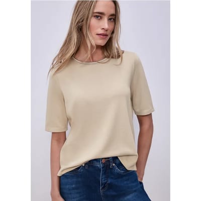 Shirt met contrastdetail
