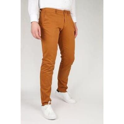 Suitable Chino broek Sartre Caramel - Maat 48 - Heren - Mannen broeken