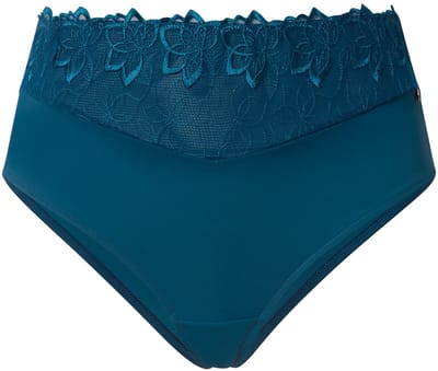 TruYou - Dames - TruYou string pantybroekje kant microvezel - Felpetrol - Maat 50+