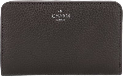 Charm London Washington Portemonnee - 100% Leer - Leren Tas - Donkerbruin