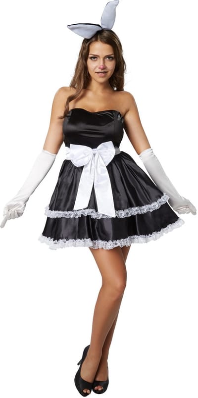 dressforfun - Hot bunny XXL - verkleedkleding kostuum halloween verkleden feestkleding carnavalskleding carnaval feestkledij partykleding - 302134