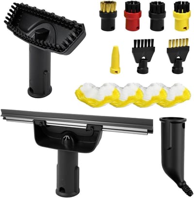 14-delige Stoomreiniger Accessoires Set met Borstels en Microvezeldoeken voor Grondige Reiniging van Diverse Oppervlakken