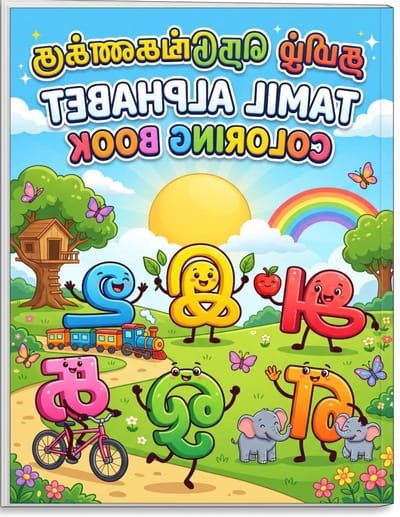 Tamil Alfabet Tracing Boek - Tamil Letters Leren - Schrijven Oefenen - Beginner Vriendelijk - 8.5 x 11 Inch