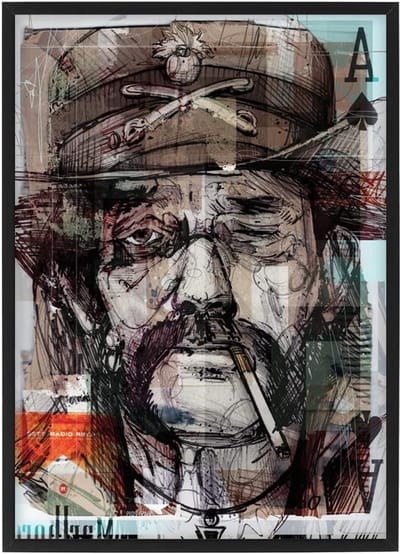 Lemmy Kilmister Poster - Muziek Poster - Muur Decoratie - Hoge Kwaliteit Kunstprint - A3 formaat - Multicolor