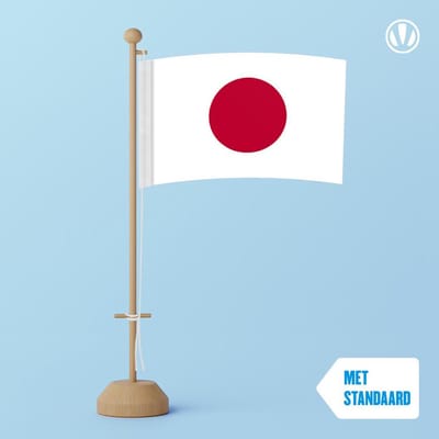 Tafelvlag Japan 10x15cm | met standaard