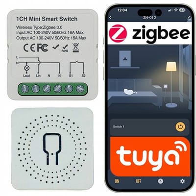 SONE Zigbee 1-kanaals Relais Module voor Slim Huis (230V)