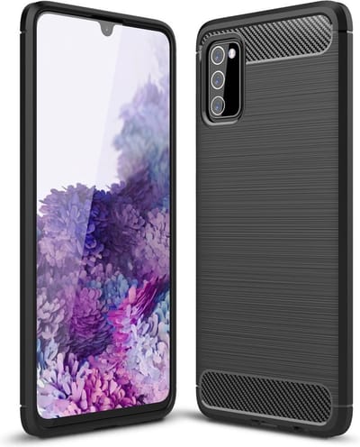Coverup Hoesje - Geschikt voor Samsung Galaxy A03S Hoesje - Coverup Armor Brushed TPU Back Cover - Zwart