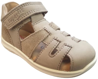 Superfit - 392 - SandalenJongensKindersandalen - Kleur: Wit/beige - Maat: 22
