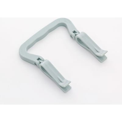 Clip de fixation pour sac poubelle Ménage créatif clip anti-dérapant boucle Support clip bord de poubelle gris