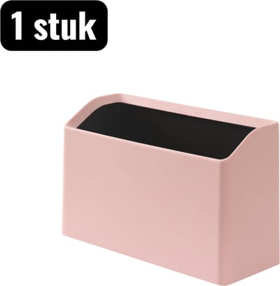 1 stuk - Prullenbak - Mini-prullenbak - Mini Bureau Prullenbak - Bureau organizer box - met individuele binnenbox - geschikt voor bureau organisatie - Roze