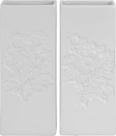 Radiator bak luchtbevochtigers / waterverdampers - 2x - dolomiet - bloemen print - 20 cm