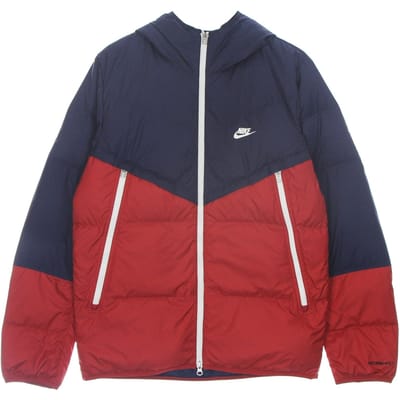 Storm Fit Windrunner jack met capuchon Donsjack voor heren Midnight Navy/gym Red/sail/sail