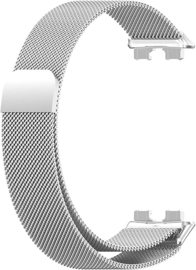 Verstelbare metalen vervangende armband voor Huawei Band 8, Band 9 en Band 10 - Magnetische smartwatch band, comfortabele en duurzame horlogeband