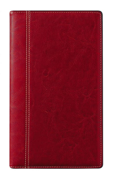 Brepols agenda 2027 - OPTIVISION POCKET [0.717] - PALERMO - Zakagenda - 1 week op 2 pagina's - Weekoverzicht - Gespiraleerd - Rood - 9 x 16 cm