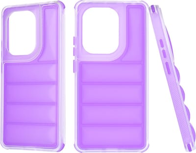 Hoesje geschikt voor Xiaomi Redmi Note 13 Pro / Xiaomi Poco M6 Pro - Techsuit Wave Shield Shockproof Hard Case Back Cover - Paars