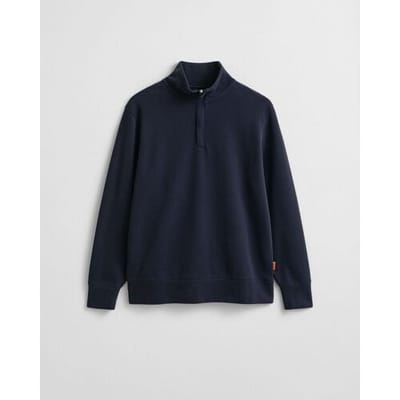 Gant Trui Light Sacker Half Zip Sweatshirt Avond Blauw / male