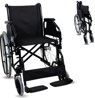 Mobiclinic Catedral - Rolstoel voor volwassenen - Opvouwbare rolstoel - Transport rolstoel - Lichtgewicht - Inklapbaar - voor volwassenen en mindervaliden - Orthopedisch - Kleur Zwart