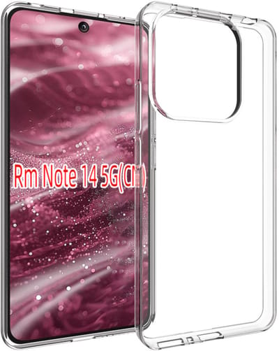 MobyDefend Hoesje - Geschikt voor Xiaomi Redmi Note 14 5G - Transparante TPU Backcover - Volledig Doorzichtig