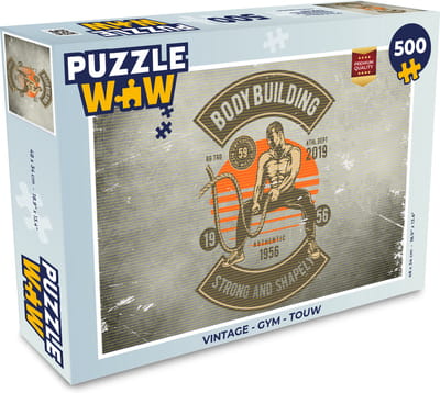 Puzzel Vintage - Gym - Touw - Legpuzzel - Puzzel 500 stukjes
