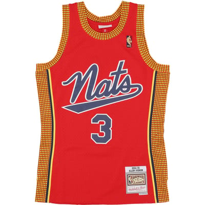 Basketbaltanktop heren Nba Hwc Jersey 2004 nr. 3 Allen Iverson Phi76e rood