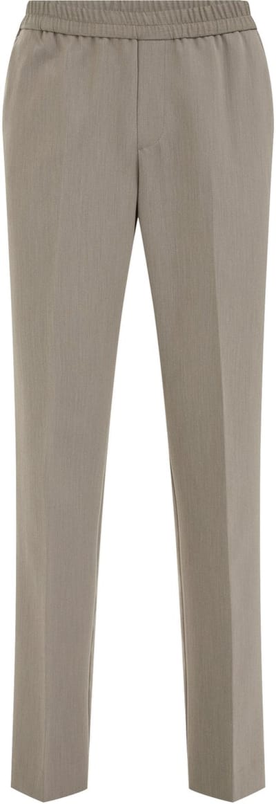 WE Fashion Heren straight leg pantalon met elastieken band