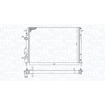 Radiator, motorkoeling MAGNETI MARELLI 350213198500