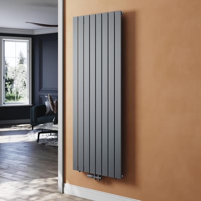 Platte Paneelradiator - Verticale Radiator - Centrale Verwarming - Snelle Warmteafgifte - 180 x 61 cm - Antraciet
