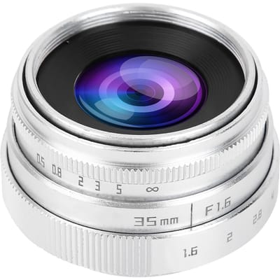 35mm F1.6 CCTV C-Mount Groothoeklens voor NEX M43 FX(zilver) zilver