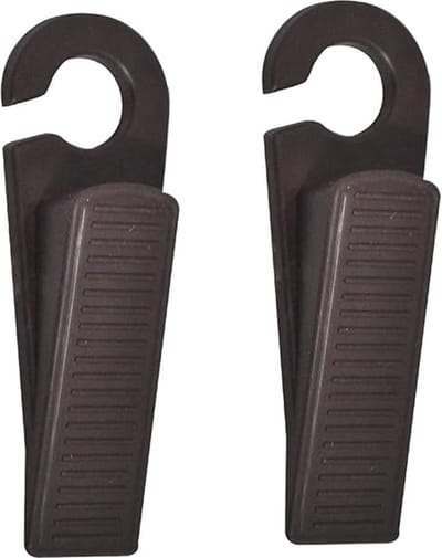 Igoods Deurstoppers - Set van 2 Deurstoppers - Deurwiggen - Ophangbaar - Rubber - Anti-slip - 13cm