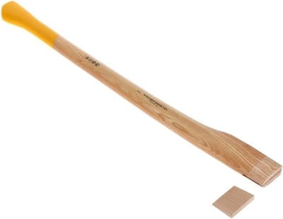 Vervangende bijlsteel - Reserve steel - Bosbouw werk - Essentieel essenhout - 80 centimeter - Geel