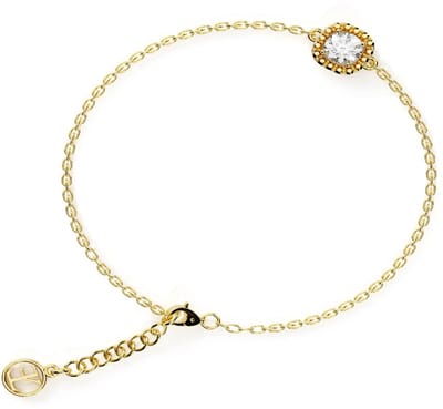 Elysian Armband Dames - Sterling Zilver 925 - 18K Goud verguld - Luxe geschenkdoos - 16 + 4 cm