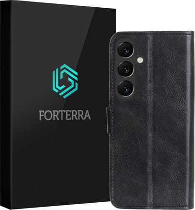 Hoesje Geschikt voor Samsung Galaxy S25 - Luxe Bookcase - Walletcase Hoes - Portemonnee - Cover - Zwart