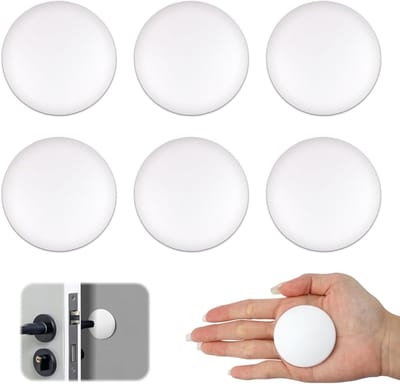 Set van 6 Zelfklevende Deurstopper van 50 mm - Bescherming voor Deuren en Muren, Ideaal voor Vloeren en Deurhandvatten